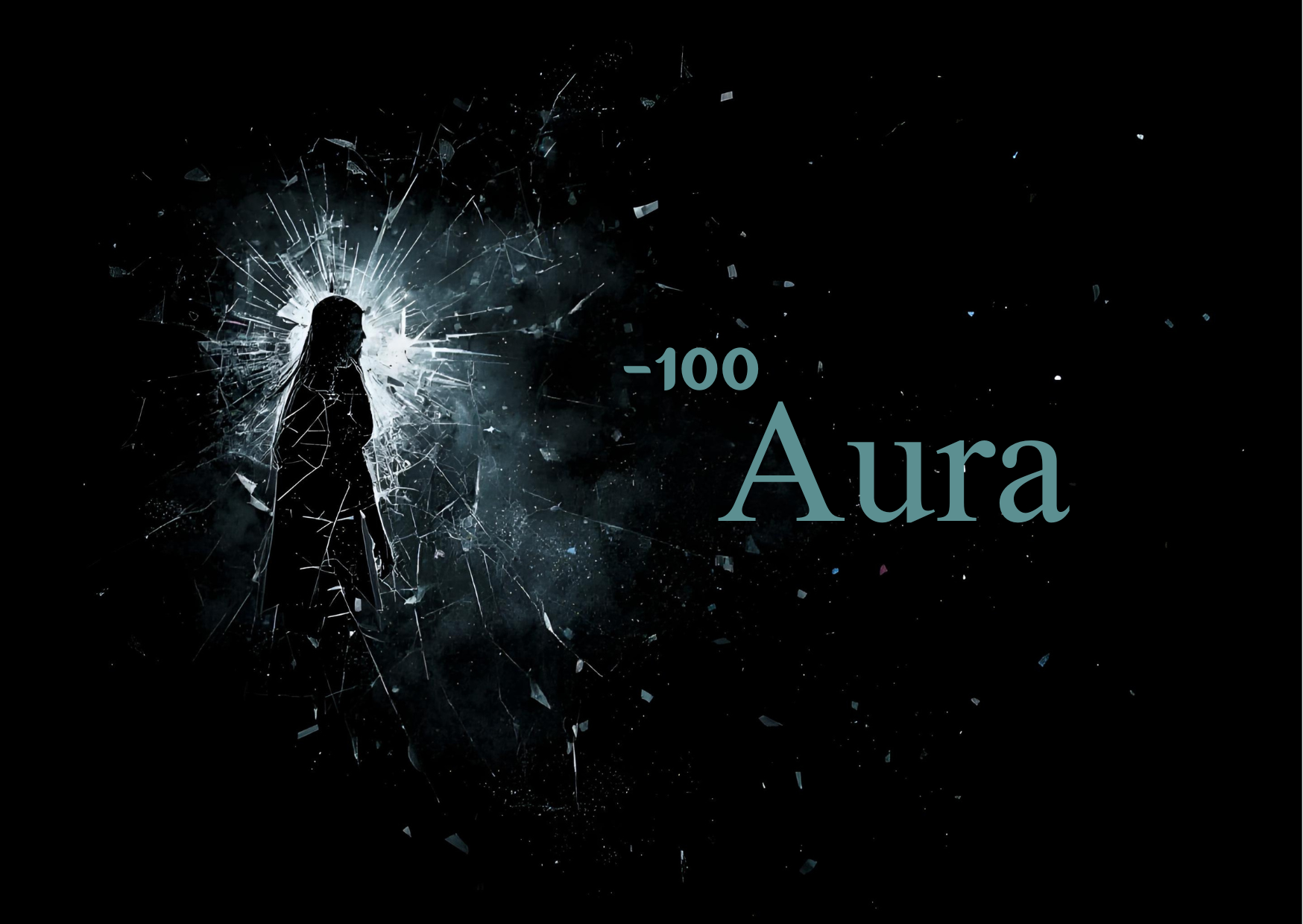 Pack of 10 -100 negative aura cards