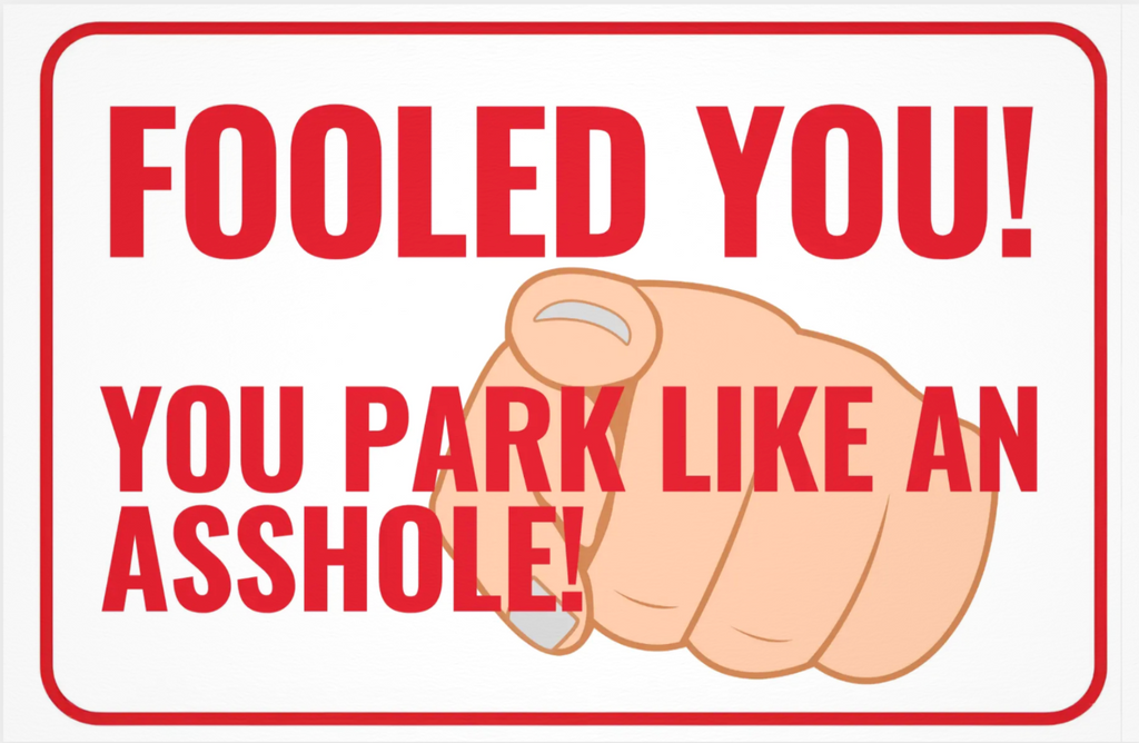 Pack of 20 - Fooled You! Money Parking Cards